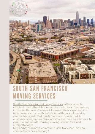 South San Francisco Moving Services