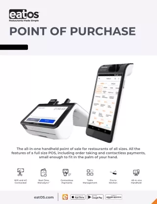 Point of Purchase - Restaurant Management system - eatOS