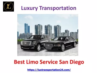 Best Limo Service San Diego – Luxury Transportation