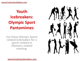 Youth Icebreakers - Olympic Sport Pantomimes