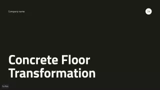 Concrete Floor Transformation