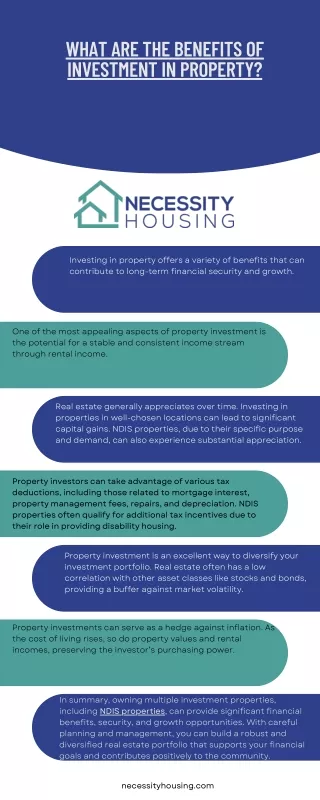 What are the benefits of investment in property (1)