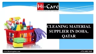 CLEANING MATERIAL SUPPLIER IN DOHA, QATAR