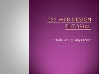 css tutorial - By Bally Chohan