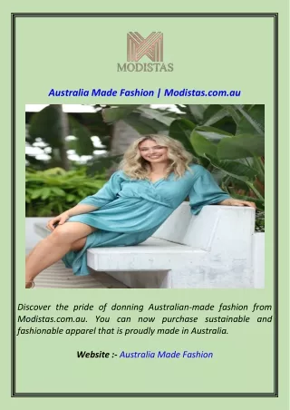 Slow-fashion Australia | Modistas.com.au