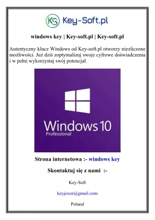 windows key  Key-soft.pl    Key-soft.pl