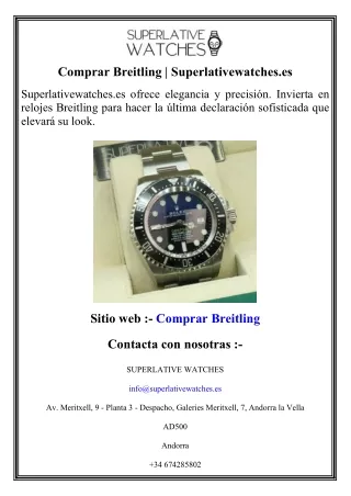 Comprar Breitling   Superlativewatches.es