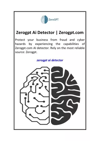 Zerogpt Ai Detector  Zerogpt.com