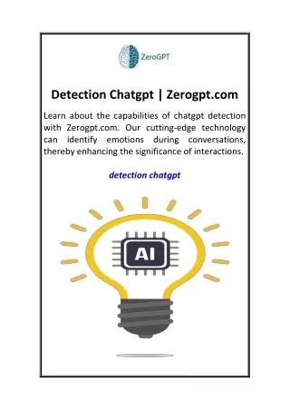 Detection Chatgpt  Zerogpt.com