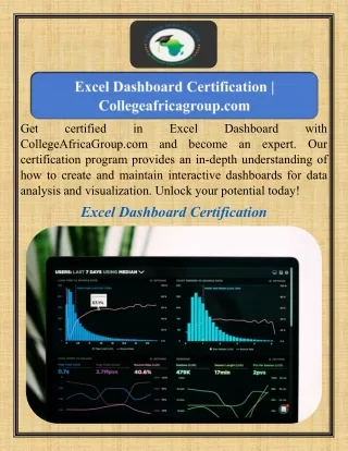 Excel Dashboard Certification   Collegeafricagroup.com