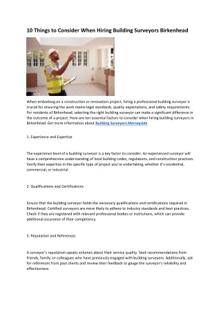 2 Building Surveyors Wallasey