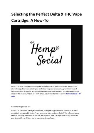 The Hemp Social - d9 vape pens
