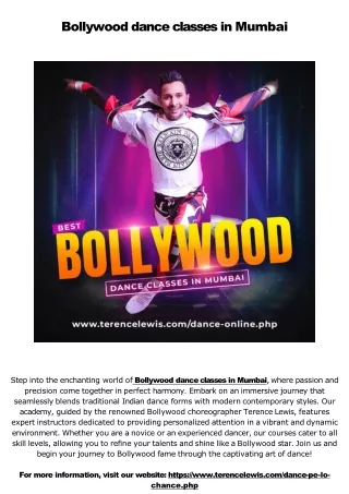 Online Bollywood dance classes in Mumbai