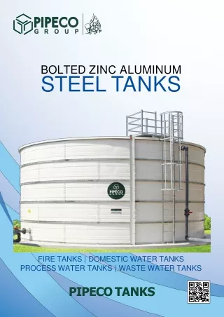 Bolted Zinc Aluminum Steel Tanks - Pipeco Group