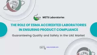 ESMA Accredited Laboratories