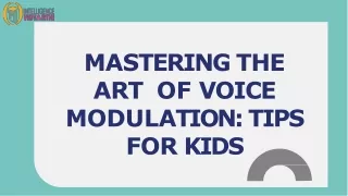 Key Tips for Voice Modulation