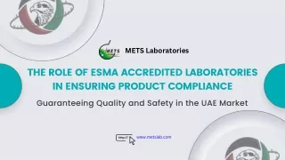 ESMA Accredited Laboratories