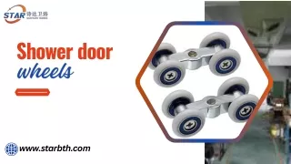 Shower door wheels