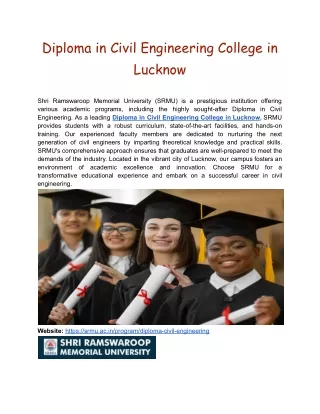 Diploma in Civil Engineering College in Lucknow