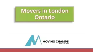Movers in London Ontario