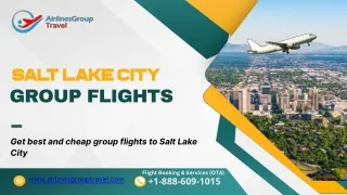 How to Get Cheap Group Flights to Salt Lake City?