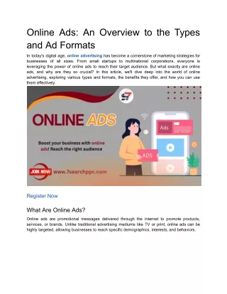 Online Ads_ An Overview to the Types and Ad Formats