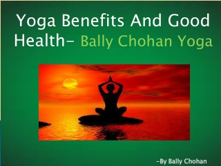 Bally Chohan Yoga