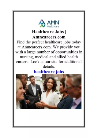 Healthcare Jobs  Amncareers.com