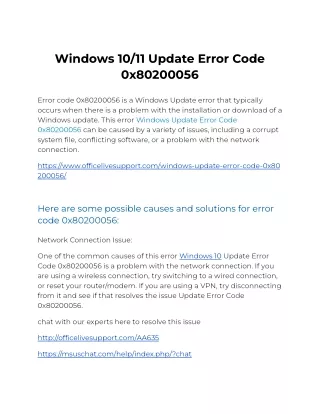 Windows 10_11 Update Error Code 0x80200056