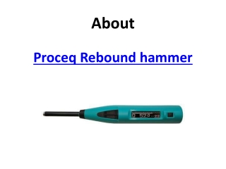 Proceq Rebound Hammer