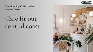 Café fit out central coast