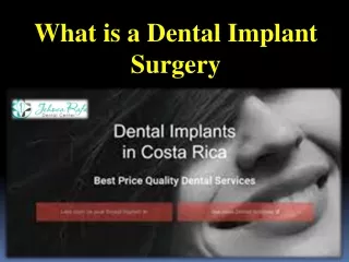 What is a Dental Implant Surgery