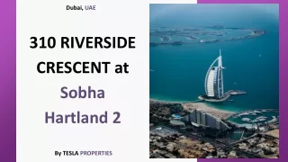 310 RIVERSIDE CRESCENT at Sobha Hartland 2 By Tesla Properties