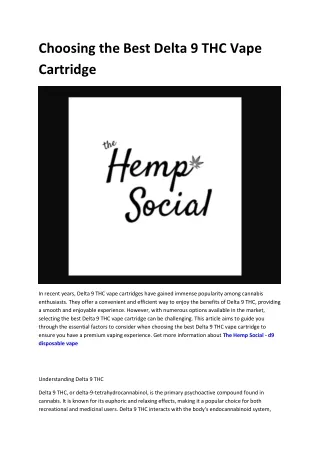 The Hemp Social - d9 vape pens