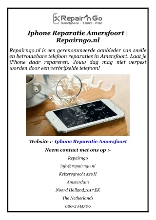 Iphone Reparatie Amersfoort  Repairngo.nl