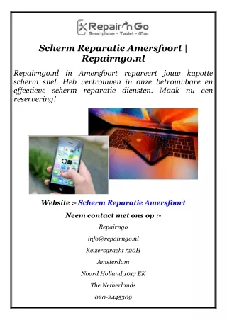 Scherm Reparatie Amersfoort  Repairngo.nl