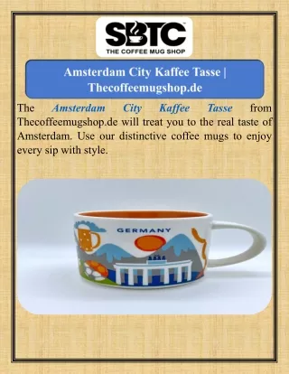 Amsterdam City Kaffee Tasse  Thecoffeemugshop.de