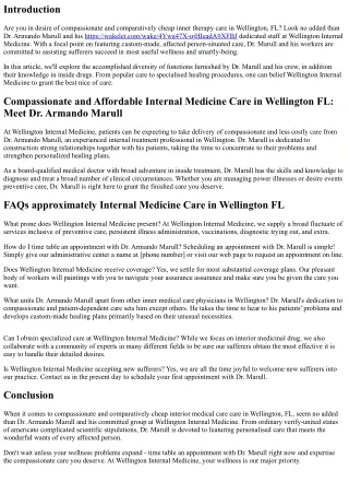 Compassionate and Affordable Internal Medicine Care in Wellington FL: Meet Dr. A