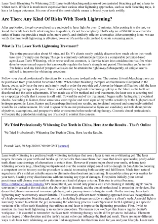 Laser Dental Care: Does Laser Bleaching Damage Teeth?