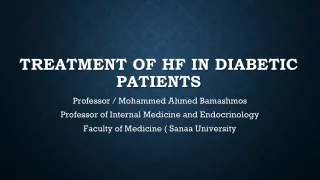 Treatment of HF in diabetic patients