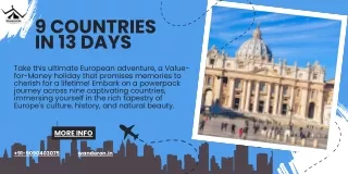 Explore 9 Countries In 13 Days Perfect Europe Tour Package