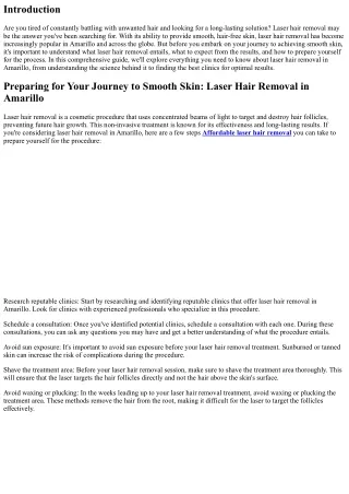 Making ready to your Journey to Clean Pores and skin: Laser Hair Elimination in