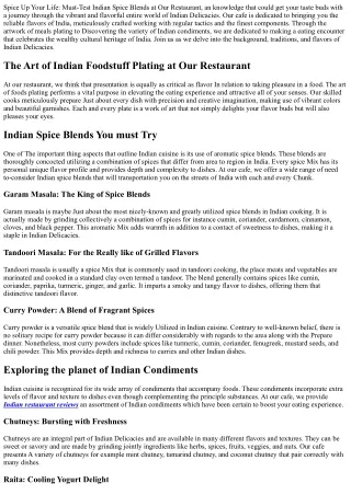 Boost Your daily life: Should-Attempt Indian Spice Blends at Our Cafe
