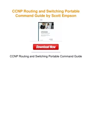 CCNP Routing and Switching Portable Command Guide by Scott Empson