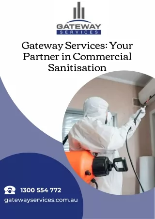 Gateway Services Your Partner in Commercial Sanitisation