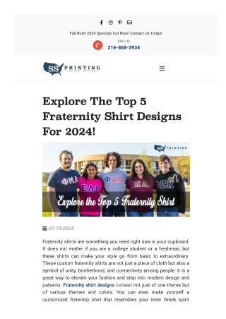 Discover The Top 5 Fraternity Shirt Designs For 2024!