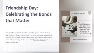 Touching Emotional Friendship Day Quotes