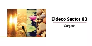 Eldeco Sector 80 Gurgaon Brochure