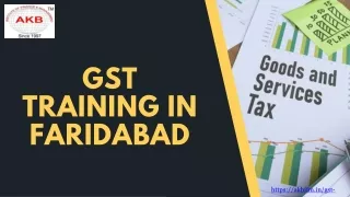 GST Training In Faridabad