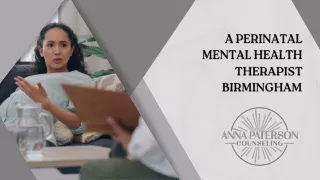 A Perinatal Mental Health Therapist Birmingham